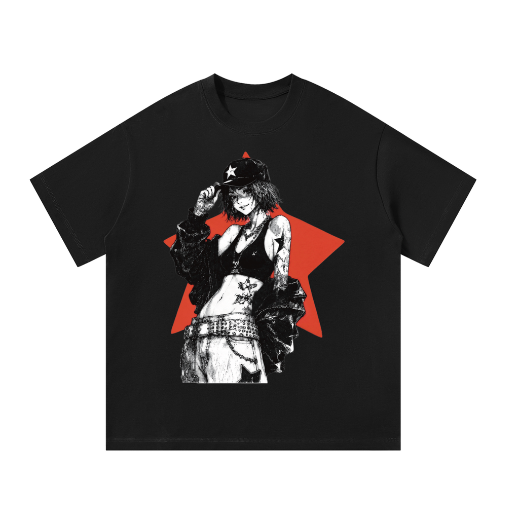 ' Star Girl : Expression #4 ' - Unisex Oversized T-Shirt