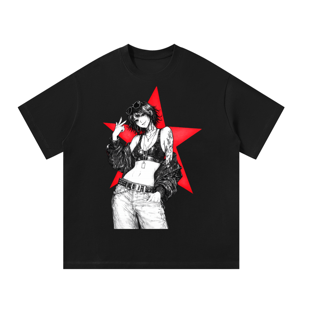 ' Star Girl : Expression # 2 ' - Unisex Oversized T-Shirt