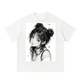 ' Sketchpad Girl : Expression # 1 ' - Unisex Oversized T-Shirt