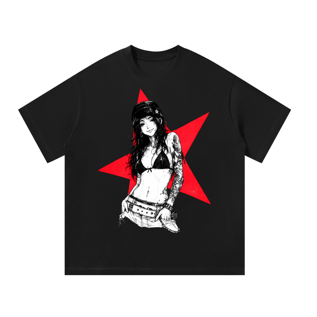 ' Star Girl : Expression # 5 ' - Unisex Oversized T-Shirt